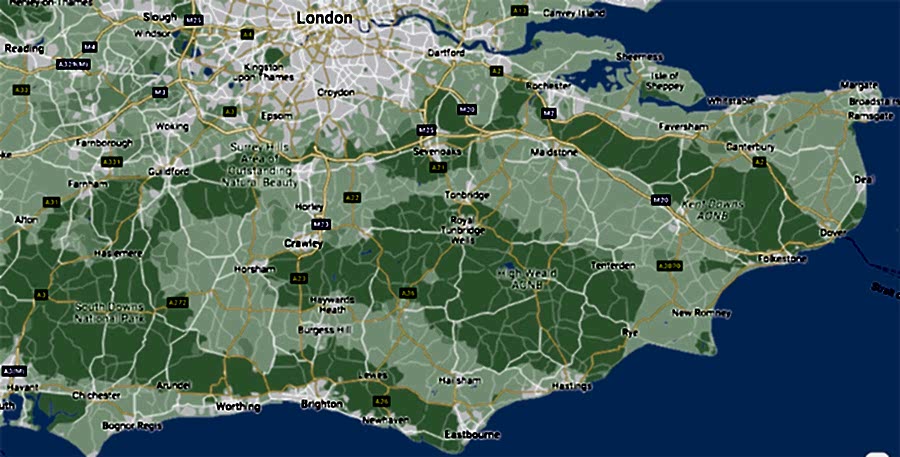 Sussex & Surrounds Map